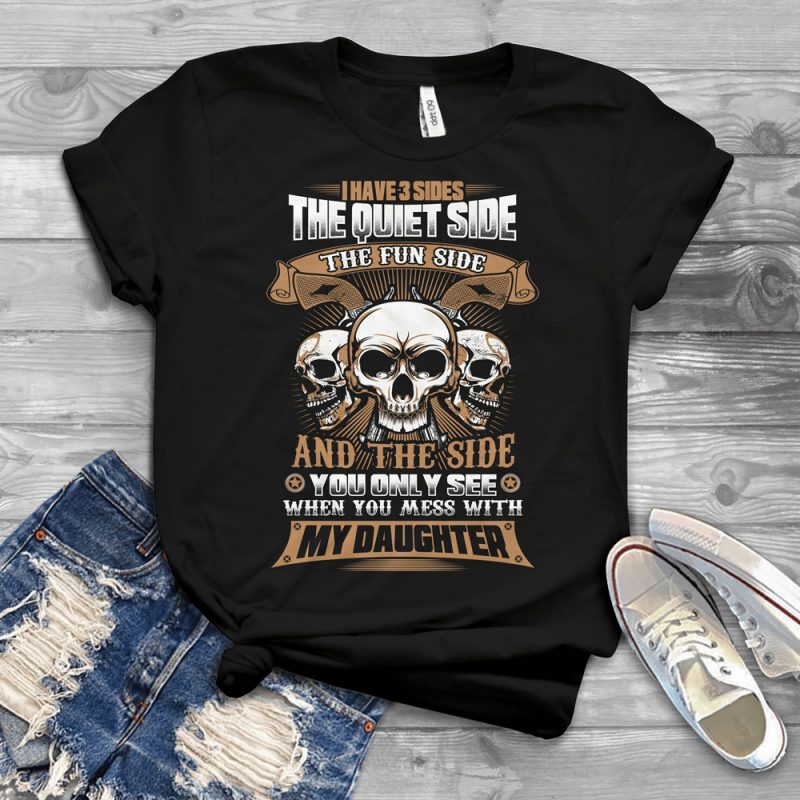 Funny Cool Skull Quote – U885 t shirt designs for printful