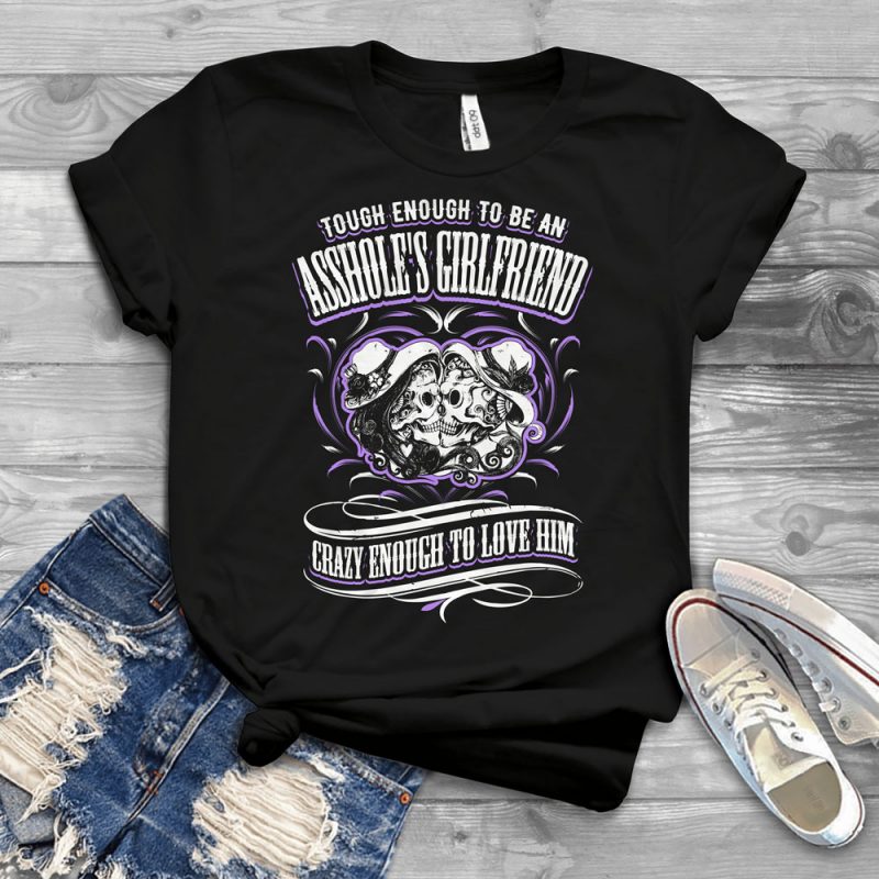 Funny Cool Skull Quote – T805_GF_Violet t shirt designs for printful