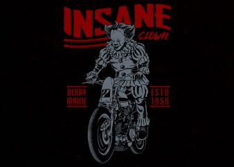 floating biker tshirt design