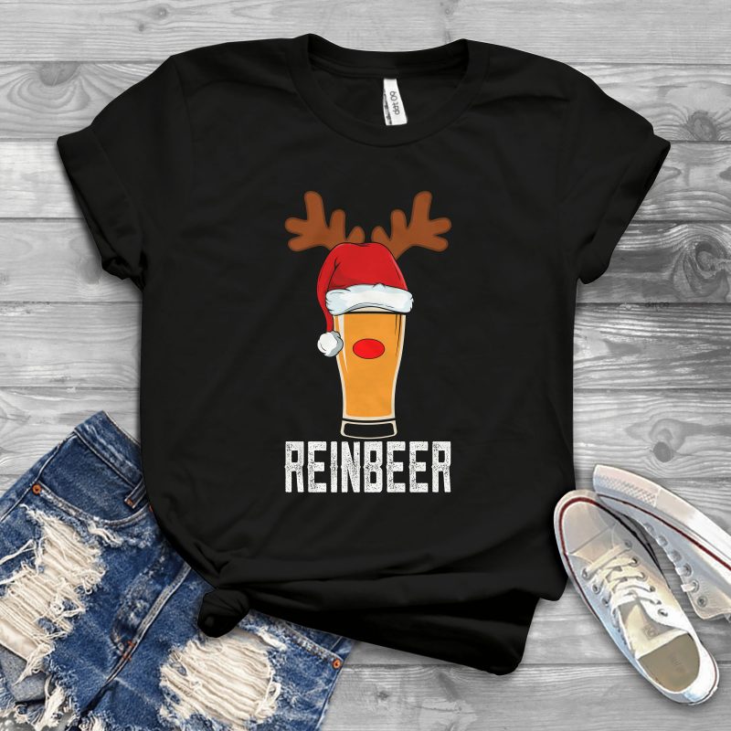 Reinbeer t shirt designs for printify