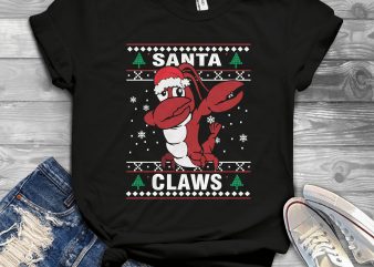 Santa Claws Dabbing design for t shirt