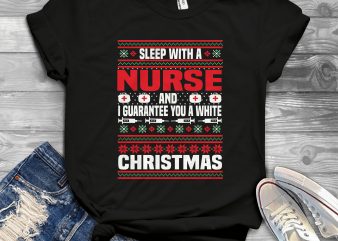 Sleep with a nurse ugly sweater buy t shirt design artwork