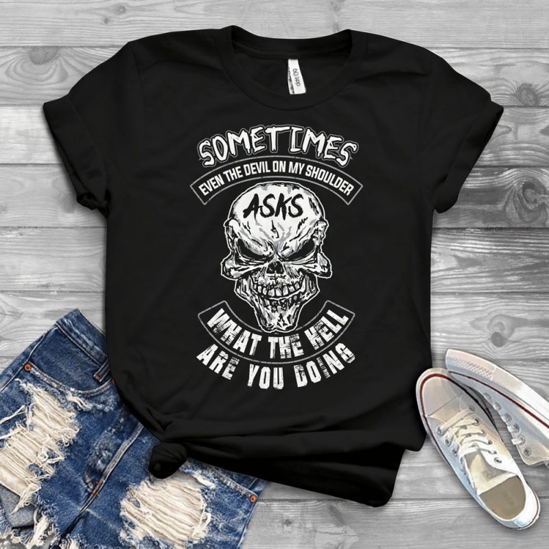 Funny Cool Skull Quote – 1054 t shirt designs for print on demand