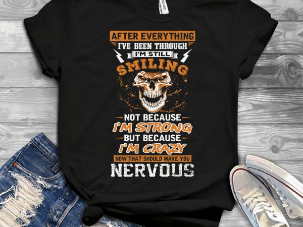 Funny cool skull quote – 1289 t shirt design to buy