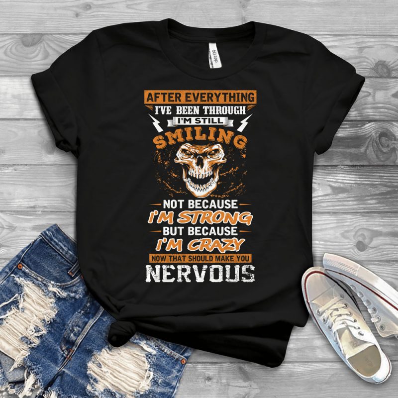 Funny Cool Skull Quote – 1289 tshirt designs for merch by amazon