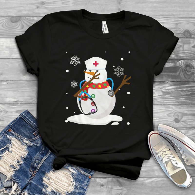 Snowman Nurse buy t shirt design