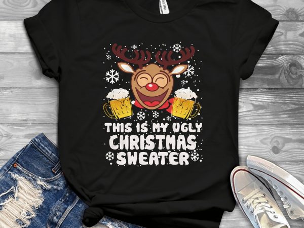 This is my ugly christmas sweater t shirt design png