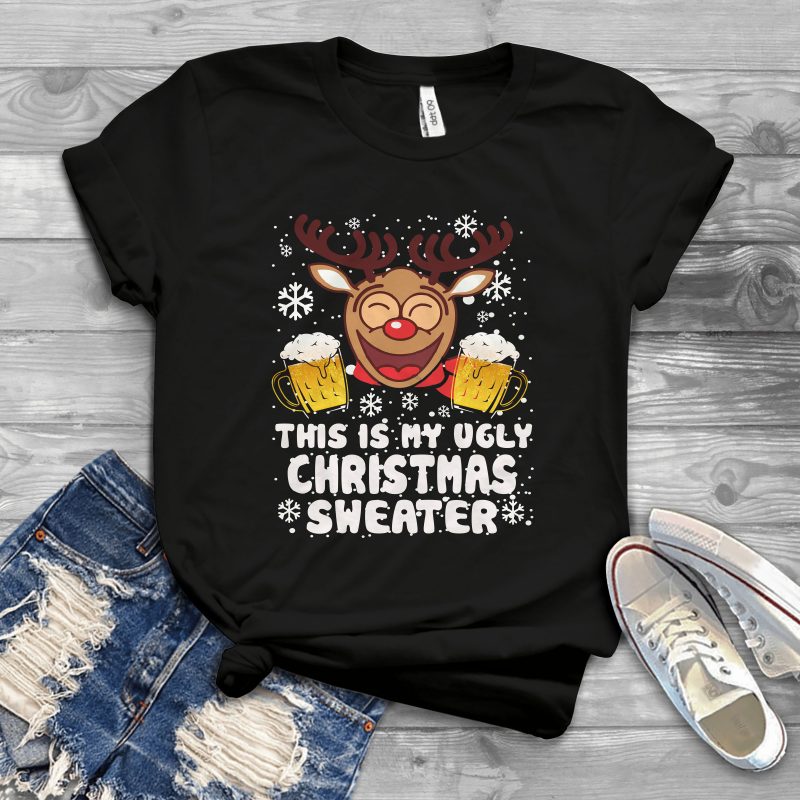 This is my ugly Christmas sweater t shirt designs for teespring