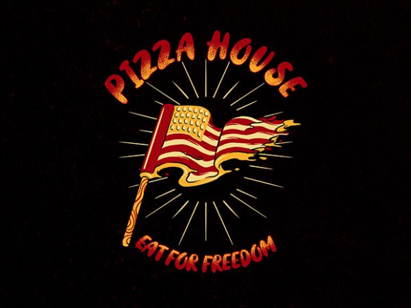 Pizza house graphic t-shirt design