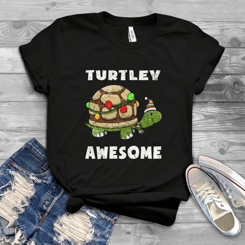 Turtley awesome Christmas t shirt designs for teespring