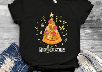 Ugly Sweater Pizza t-shirt design for sale