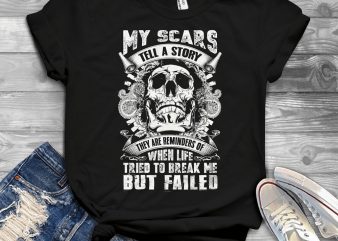 Funny Cool Skull Quote – 1055 print ready vector t shirt design