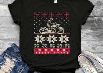 Biker Ugly Sweater t shirt design png