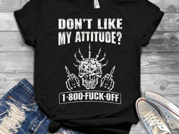 Funny cool skull quote – 1193 graphic t-shirt design