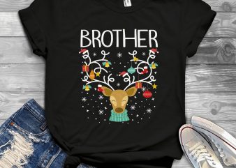 Brother reindeer t shirt design for purchase