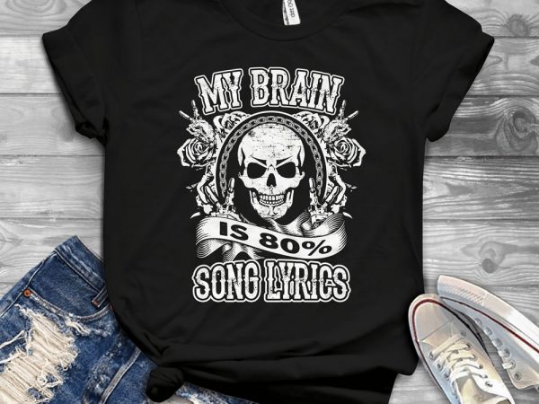 Funny cool skull quote – 1617_white vector shirt design