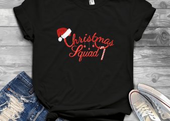 Christmas Squad buy t shirt design for commercial use