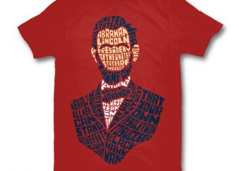 Abraham Lincoln graphic t-shirt design