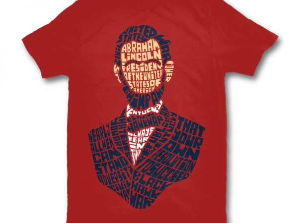 Abraham lincoln graphic t-shirt design