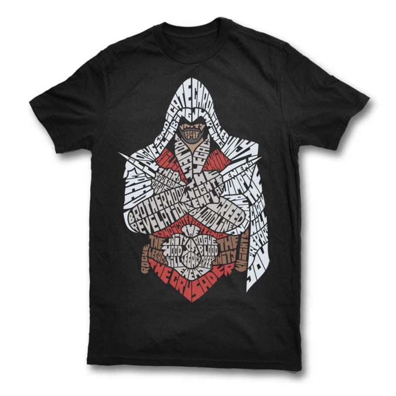 Assassins buy t shirt design for commercial use