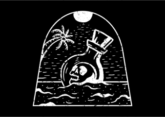 Beach to Death t shirt design for purchase