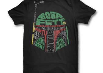 Boba Fett t shirt design template