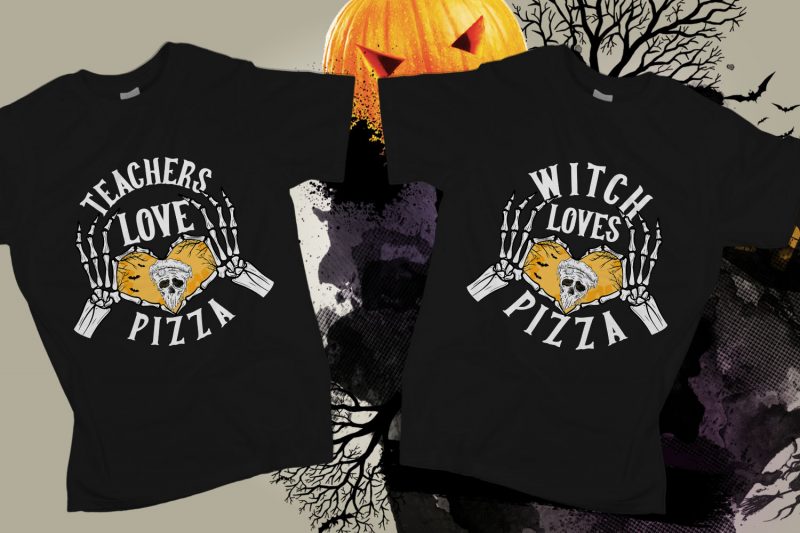 6 Halloween T-shirt Designs tshirt designs for merch by amazon