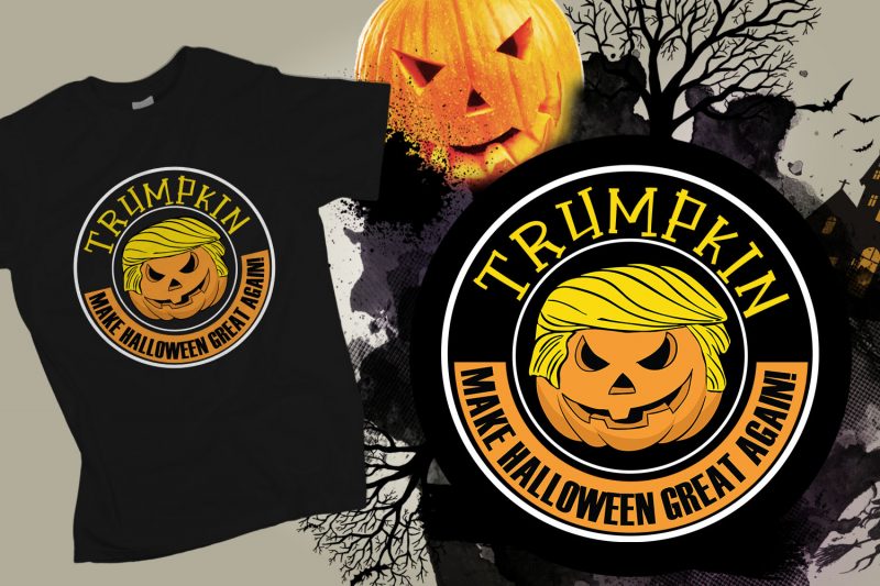 Trumpkin make Halloween Great Again t shirt designs for teespring