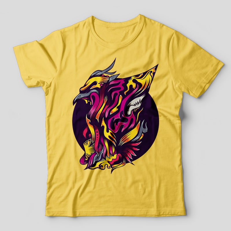 Eagle Zark vector t-shirt design template tshirt design for merch by amazon