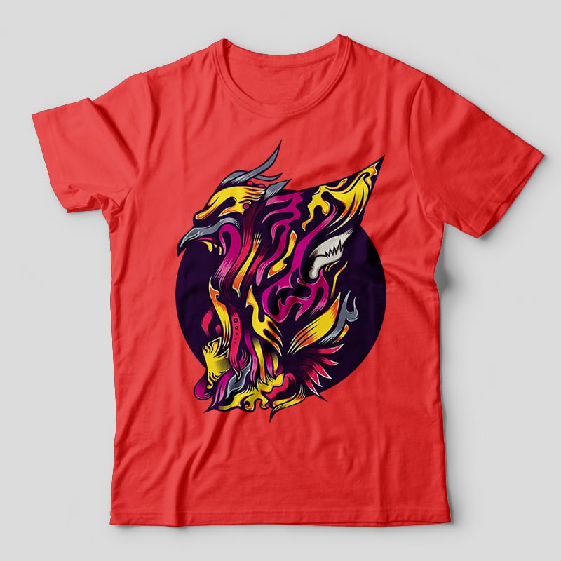 Eagle Zark vector t-shirt design template tshirt design for merch by amazon