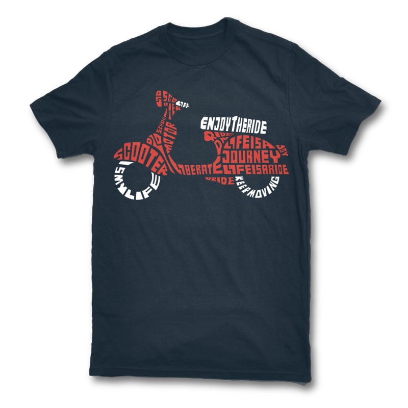 Enjoy The Ride graphic t-shirt design