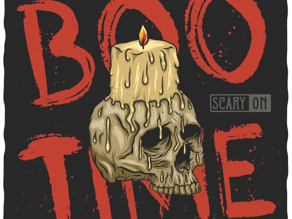 Boo time vector t-shirt design