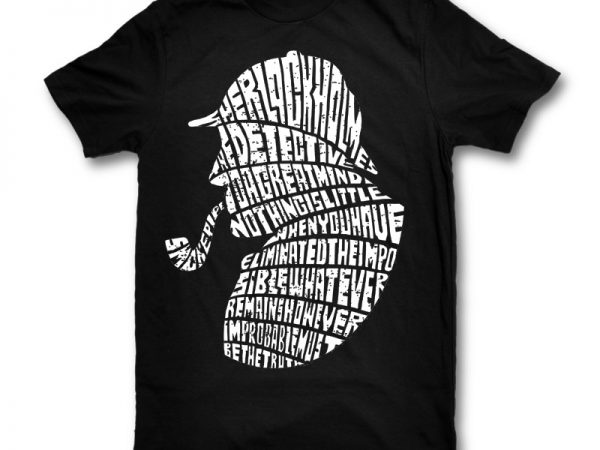 Holmes graphic t-shirt design