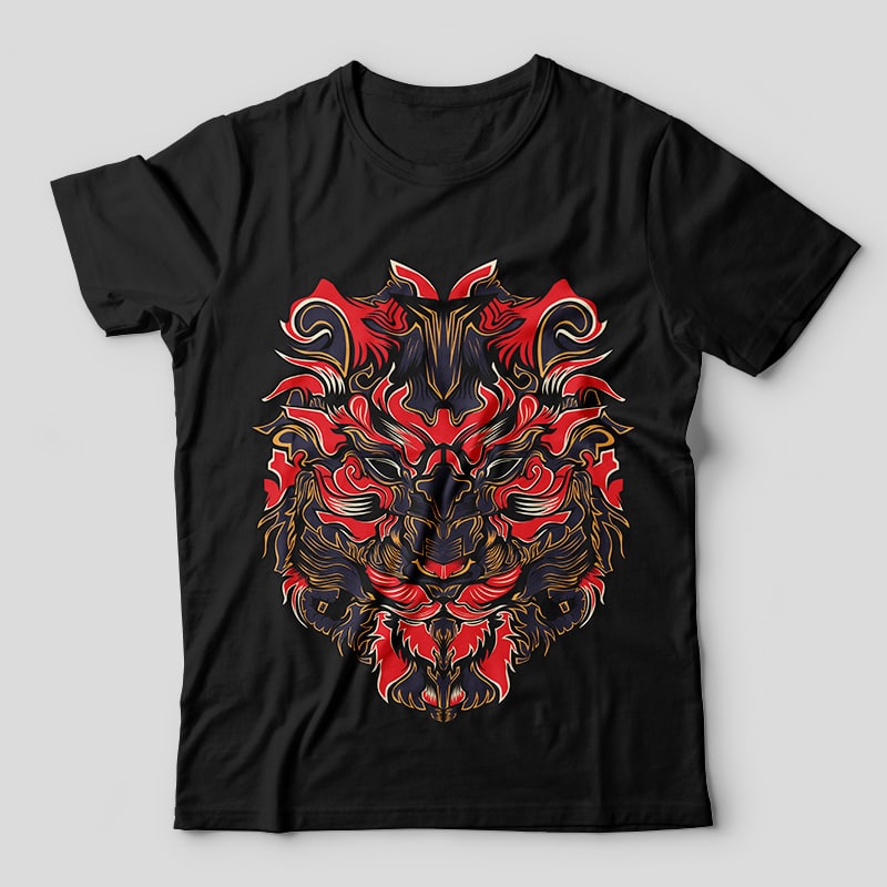 Lionz vector t-shirt design template - Buy t-shirt designs