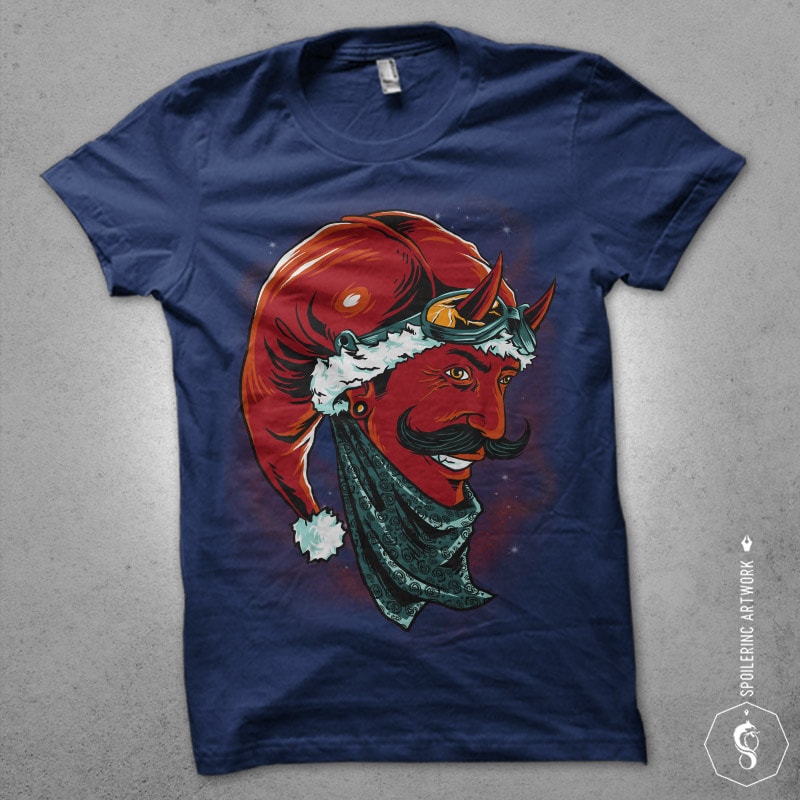 devil santa Graphic t-shirt design buy t shirt design