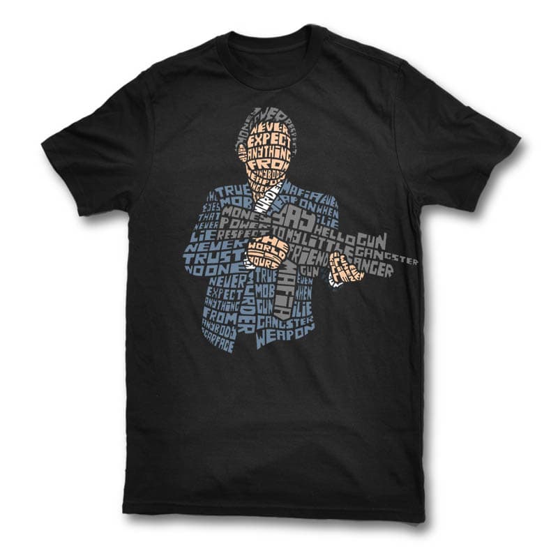 60 Calligram Tshirt Designs Bundle