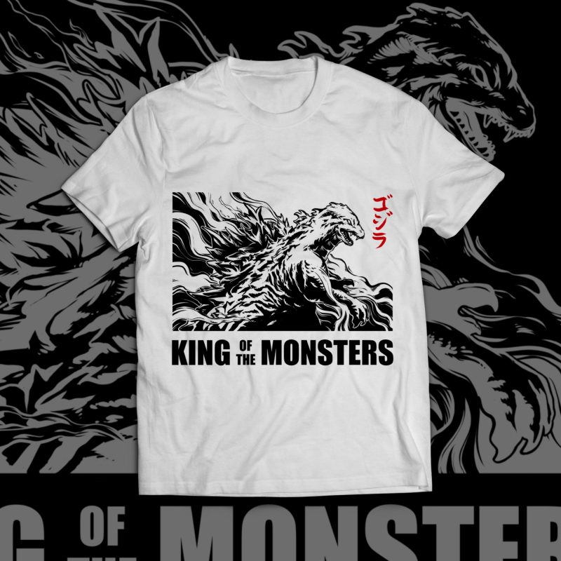 Godzilla 2019 Tshirt Design buy t shirt design