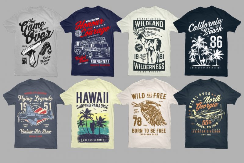 t-shirt vector 500 Tshirt Designs BUNDLE