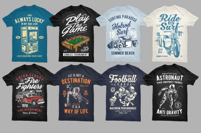 t-shirt vector 500 Tshirt Designs BUNDLE
