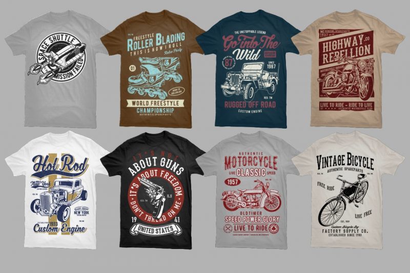 500 Tshirt Designs BUNDLE