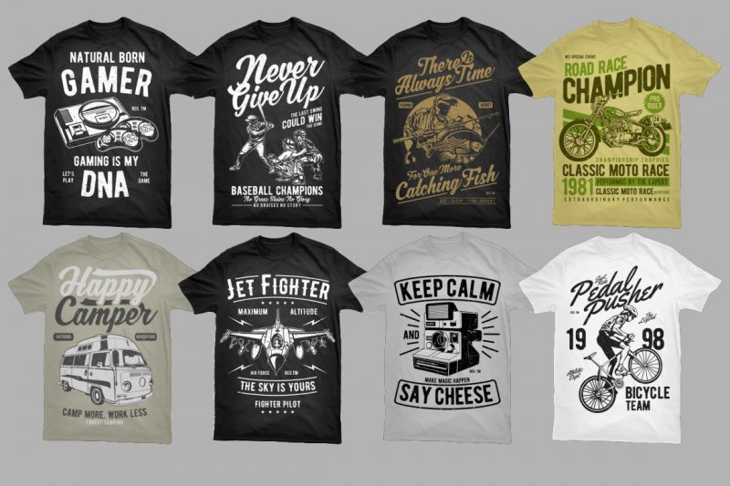 t-shirt vector 500 Tshirt Designs BUNDLE