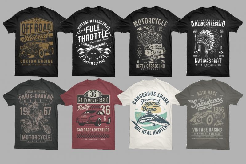 t-shirt vector 500 Tshirt Designs BUNDLE