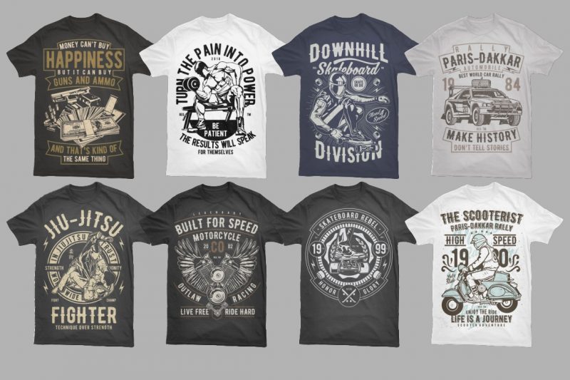 t-shirt vector 500 Tshirt Designs BUNDLE