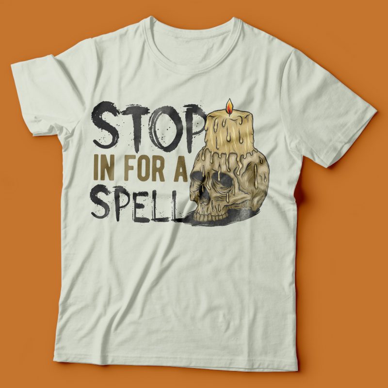 Stop in for a spell vector t-shirt design t shirt designs for print on demand