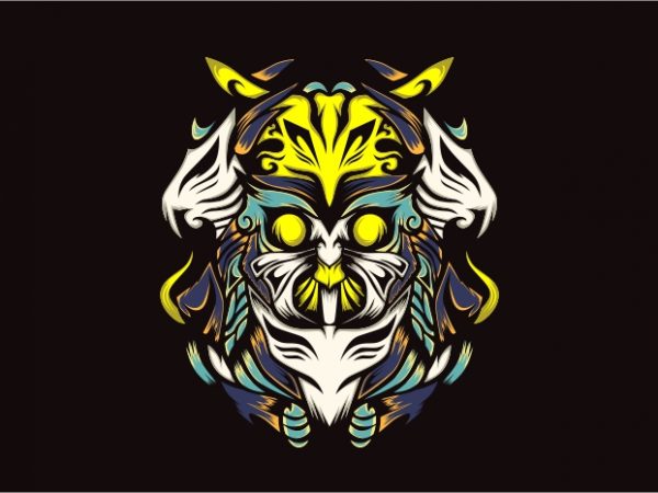 Owlzher vector t-shirt design template