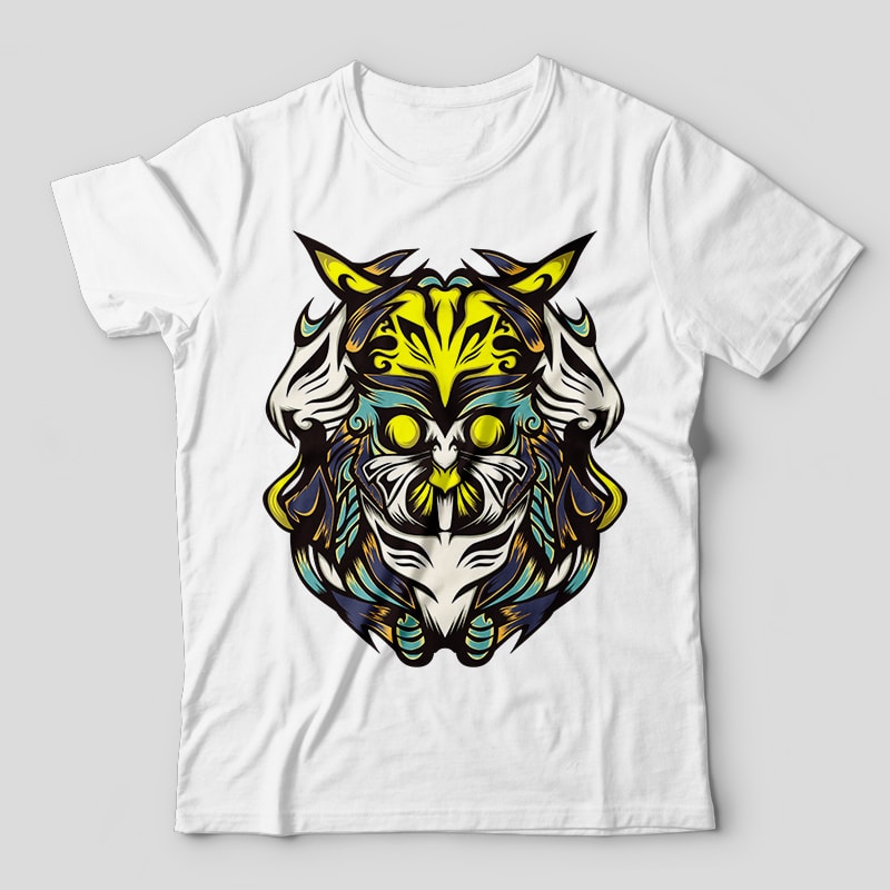 Owlzher vector t-shirt design template tshirt design for merch by amazon