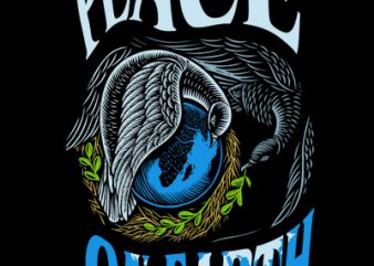 PEACE ON EARTH t shirt design to buy