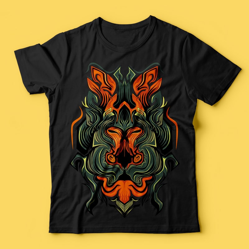 Ryzhen vector t-shirt design template t shirt design graphic