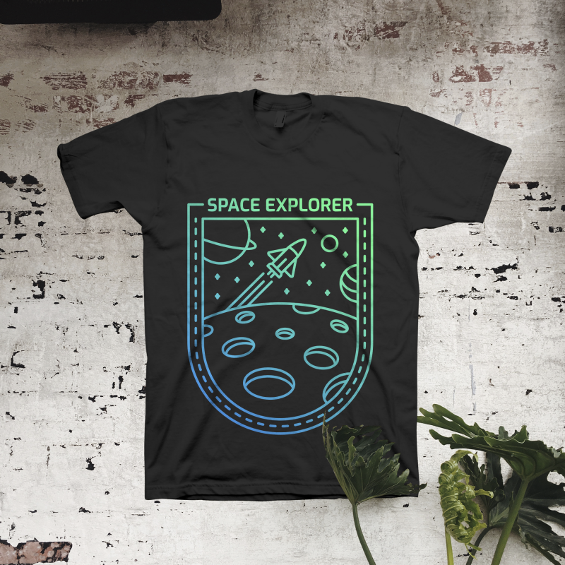 Space Explorer t shirt designs for teespring