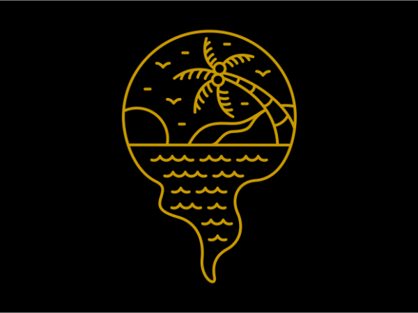 Sunset beach t shirt design for purchase Sunset beach t shirt design for purchase